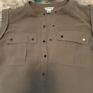 Calvin Klein- size Xsmall, snap detail in olive color